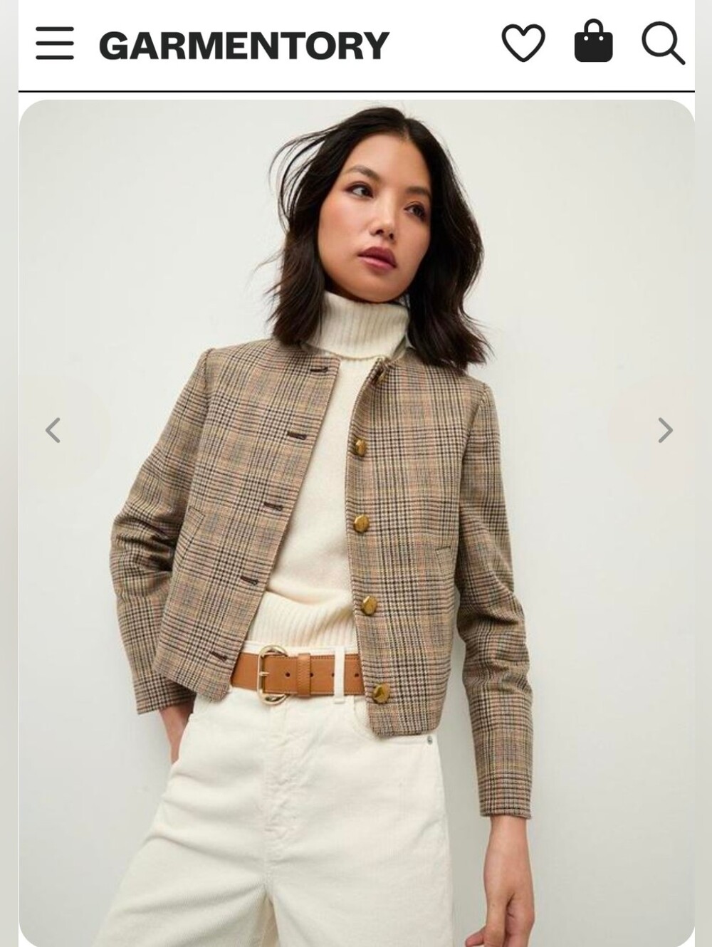 Veronica Beard Andrea Tailored Plaid Jacket - Size 2